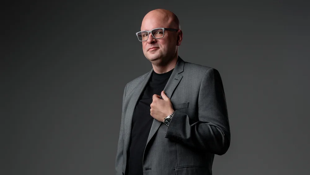 A founder, sharp and self-assured
